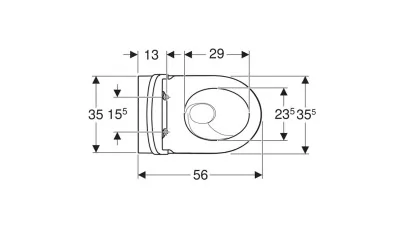 Geberit iCon álló WC mélyöblítésű készet, falhoz illeszkedő, zárt forma, TurboFlush, WC ülőkével 2.
