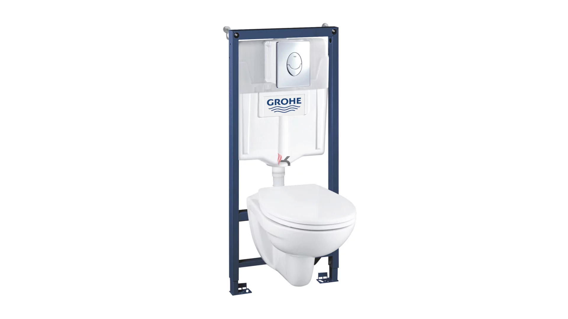 Grohe 4in1 szett Perth fali WC + lecsapódásmentes ülőke + Rapid SL tartály + Skate Air króm nyl. (Gyártói cikkszám: 39192000)
