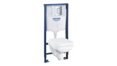 Grohe 4in1 szett Serel fali WC + lecsapódásmentes ülőke + Rapid SL tartály + Skate Cosmo króm nyl