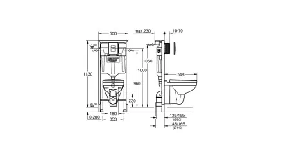 Grohe 4in1 szett Serel fali WC + lecsapódásmentes ülőke + Rapid SL tartály + Skate Cosmo króm nyl 2.