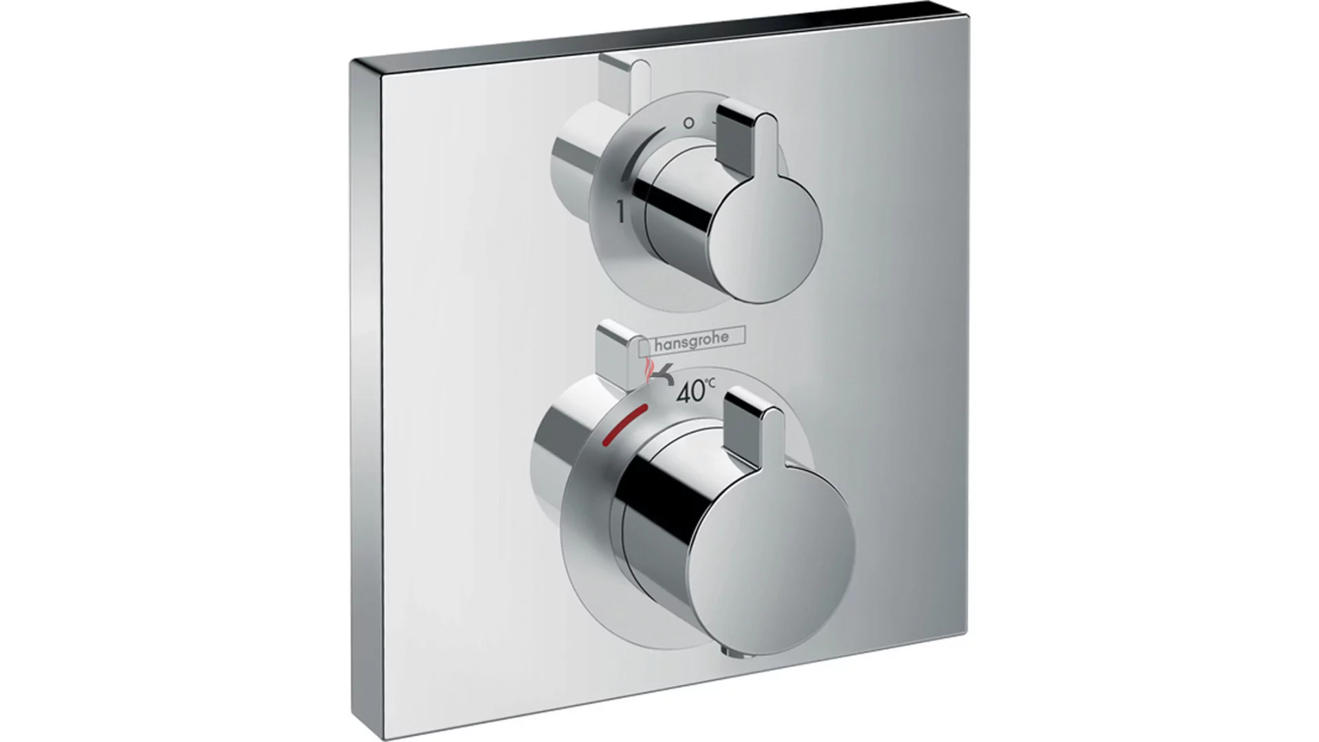 Hansgrohe Ecostat Square termosztátfalsík alatti 2 fogyasztó (Gyártói cikkszám: 15714000)