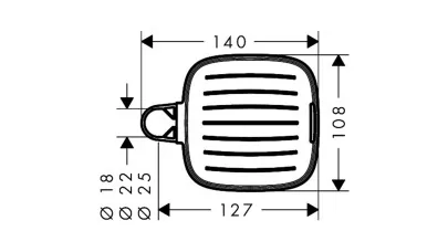 Hansgrohe szappantartó Casette ´E 2.