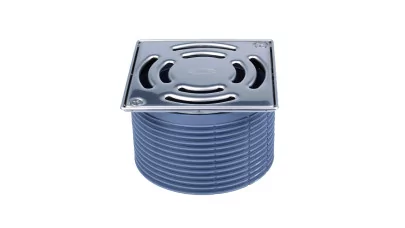 HL 3911 rácstartó d 146mm, 145x145mm nemesacél kerettel (V4A), 138x138mm lecsavarozható nemesacél
