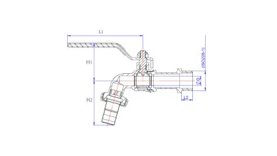 Mofém Gamma 3/4" kerti csap tömlővéggel 2.
