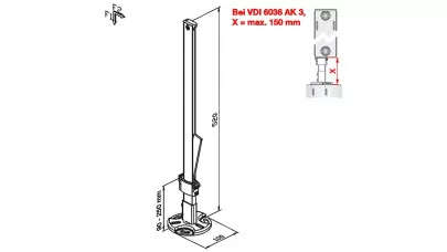 Wemefa Super Standfix Plus radiátor tartóláb 2.