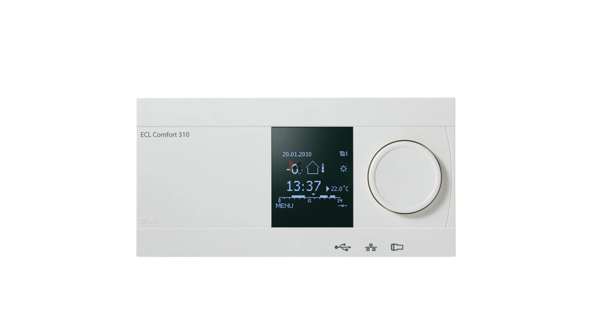 Danfoss ECL Comfort 310 külső hőmérséklet függő szabályozó, programozható, 230V (Gyártói cikkszám: 087H3040)