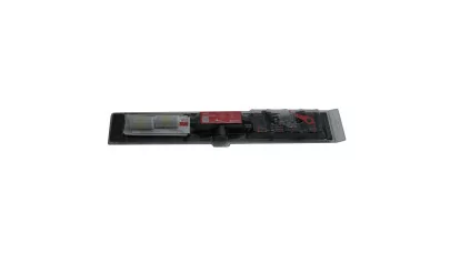 Alca APZ10BLACK Simple zuhanyfolyóka peremmel perforált rácsokhoz, fekete-matt, 750mm