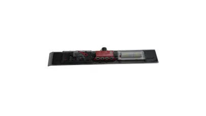 Alca APZ10BLACK Simple zuhanyfolyóka peremmel perforált rácsokhoz, fekete-matt, 850mm