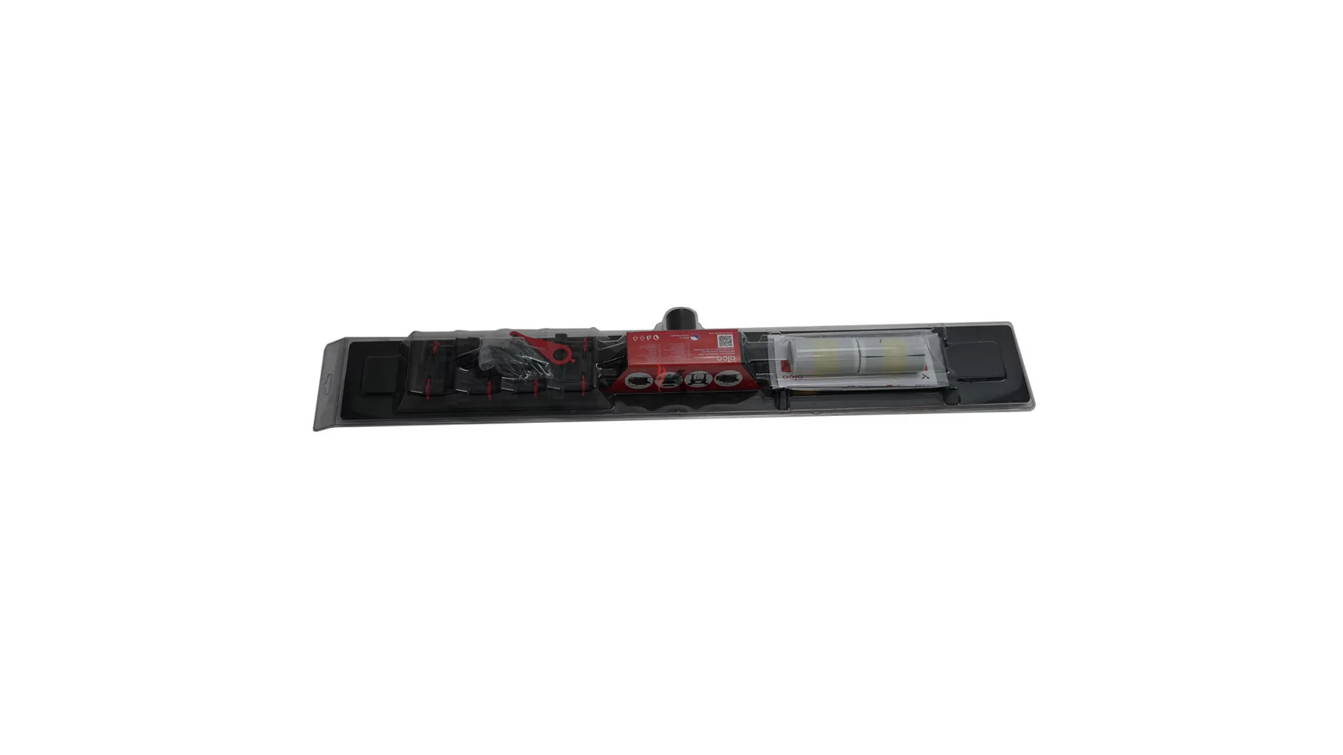 Alca APZ10BLACK Simple zuhanyfolyóka peremmel perforált rácsokhoz, fekete-matt, 850mm (Gyártói cikkszám: APZ10BLACK-850M)