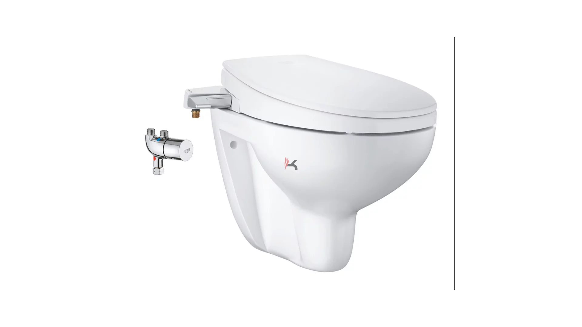 Grohe Bau Ceramic WC szett 3in1, bidés ülőke, falra szerelhető WC, Micro termosztát (Gyártói cikkszám: 39652SH0)