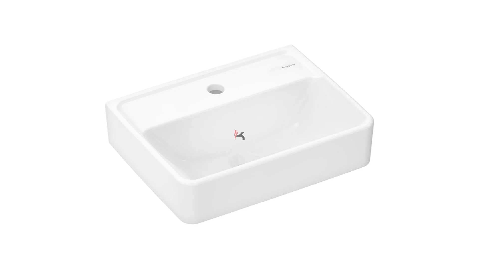 Hansgrohe Xanuia Q kézmosó 450/340, csapfurattal, túlfolyó nélkül fehér (Gyártói cikkszám: 60230450)