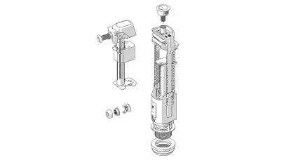 Jika spare parts öblítő és töltőszelep lyra
