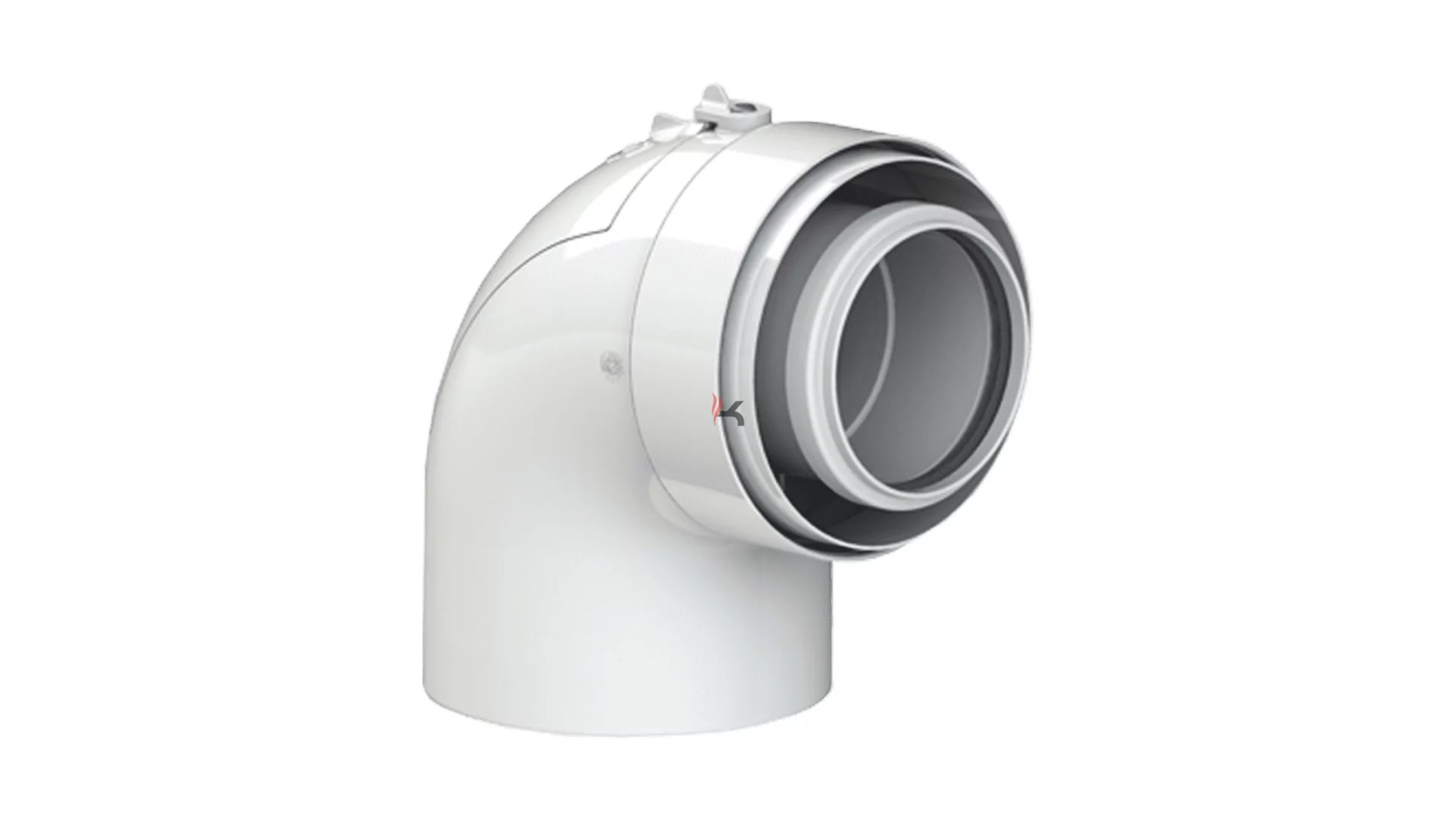 Tricox PPs/Alu ellenőrző könyök 80/125 mm, 90° (Gyártói cikkszám: PAEKÖ60C)