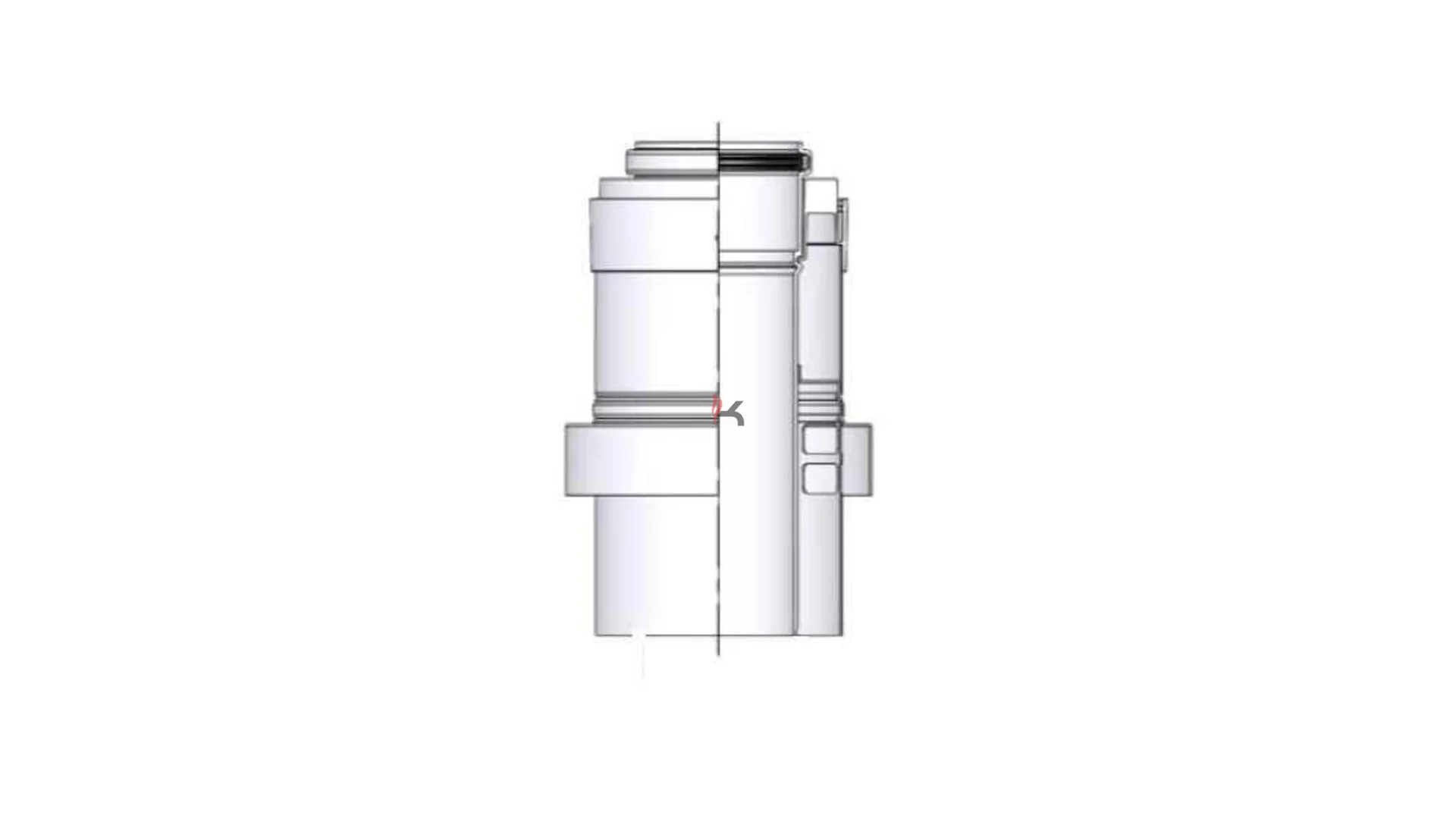 Tricox PPs/Alu légbeszívó elem 110/160 mm, külső fali rendszerhez (Gyártói cikkszám: PALE05)