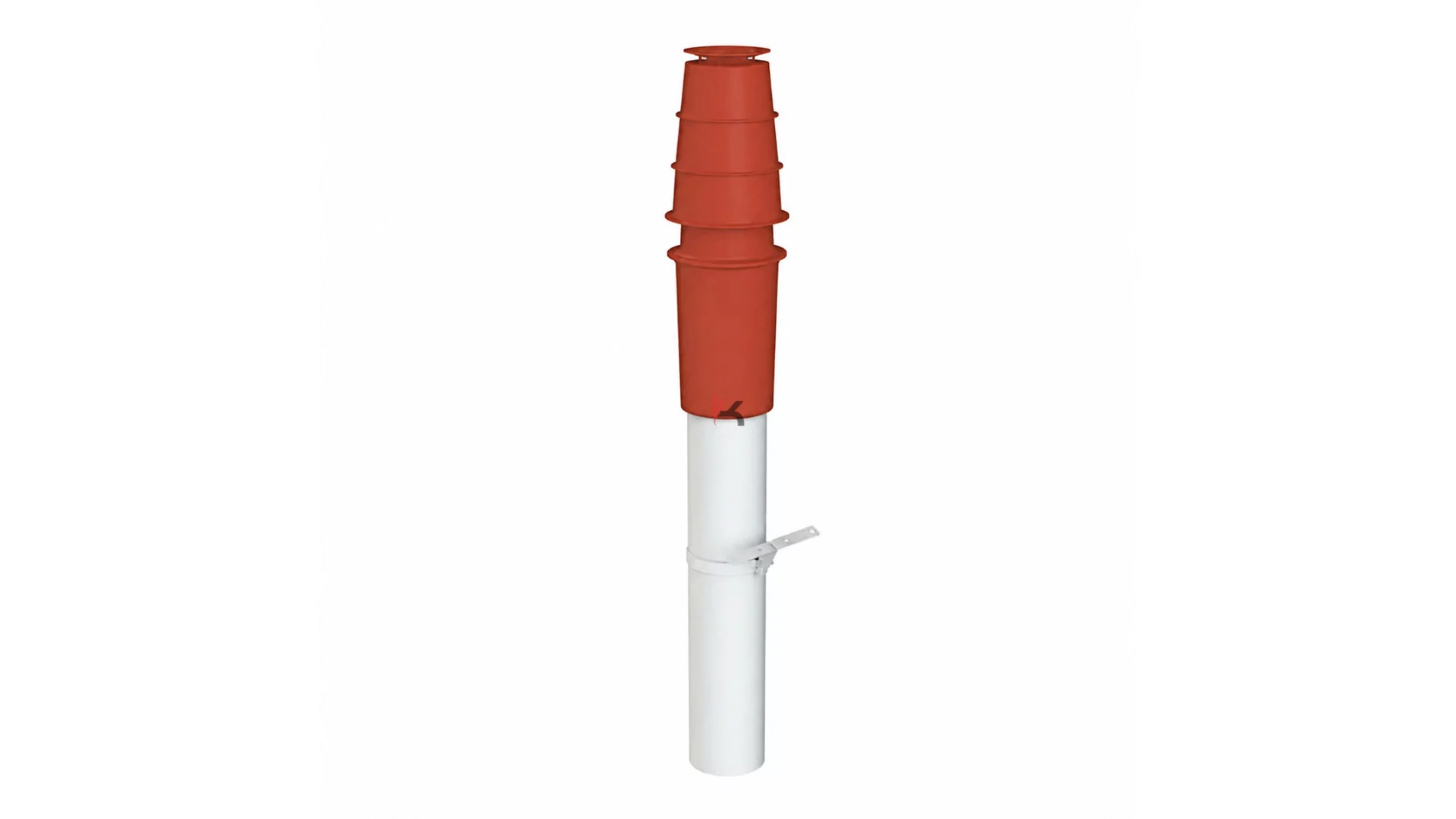 Tricox PPs/Alu tető átvezetés 60/100 mm piros EconeXt (Gyártói cikkszám: PATÁ50P)