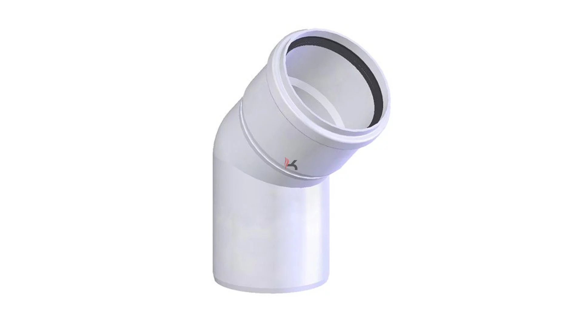 Tricox PPs könyök 80 mm, 45° (Gyártói cikkszám: PKÖ202)