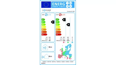 Concept AG 18K Wi-Fi A++ inverteres split klíma, R32, 5.3kW 2.