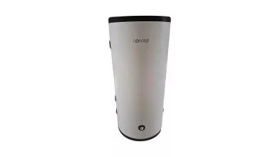 Concept PTX puffertároló, INOX, csőkígyó nélkül, álló, párazárt PUR szigetelés, 6/4", 150l