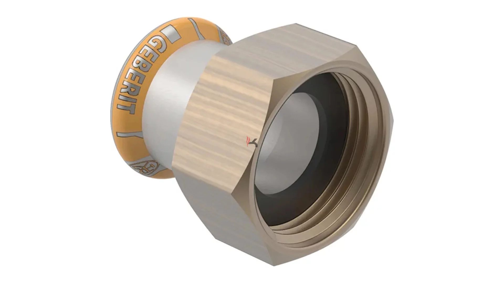 Geberit Mapress Therm rozsdamentes acél hollandis átmeneti idom, d54-G2 1/2" ivóvízhez nem alkalmas (Gyártói cikkszám: 45066)