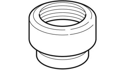 Geberit PE belső menetes átmeneti idom, d50, Rp1/2" 2.