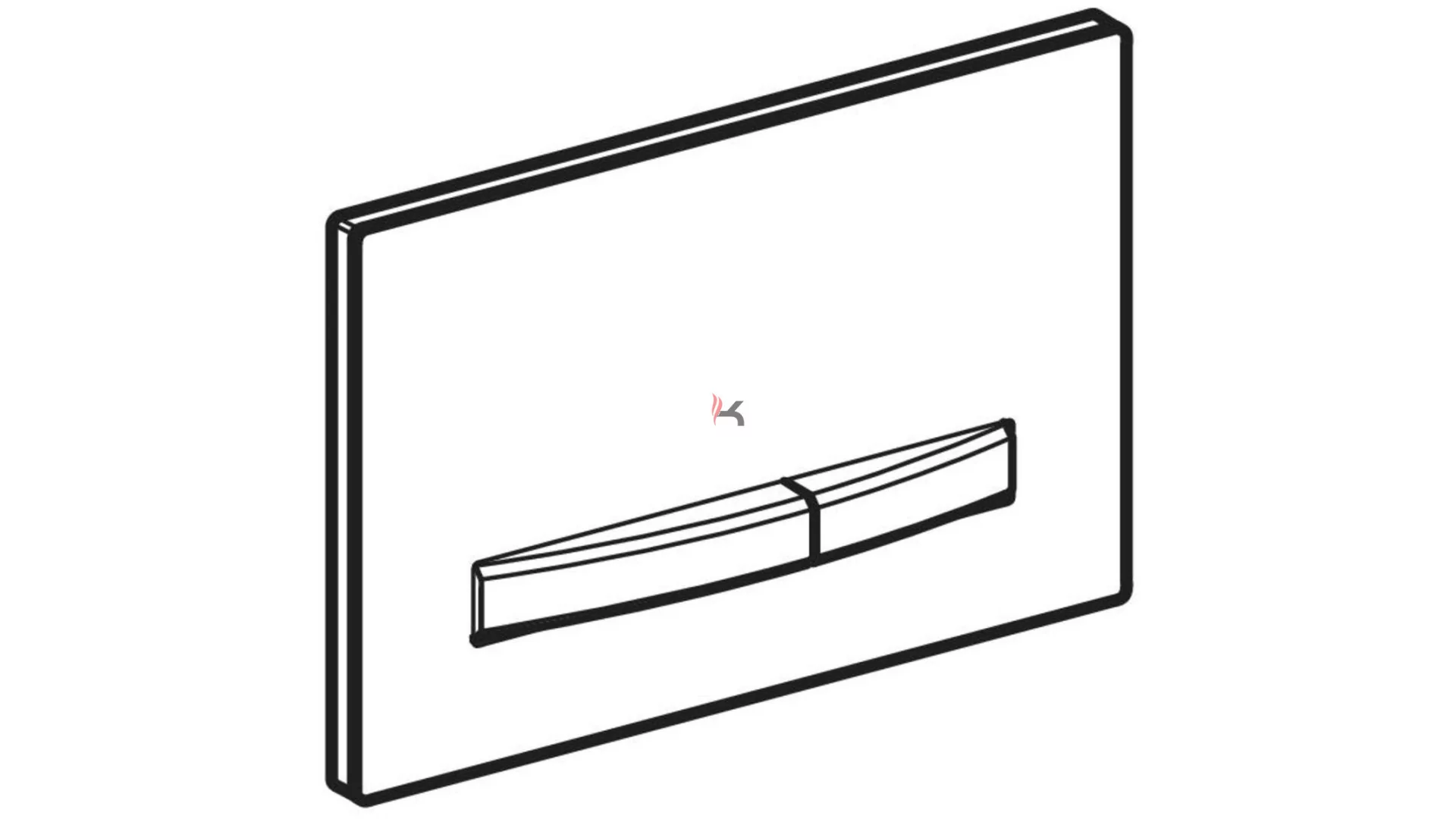 Geberit Sigma50 működtetőlap 2 mennyiséges öblítéshez, square, alpin fehér (Gyártói cikkszám: 115.788.11.2)