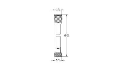 Grohe Relexaflex shower hose 1500mm 2.
