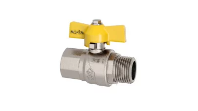 Mofém Flexum Evo gázos golyóscsap, nikkelezett, fix, 1/2" KB