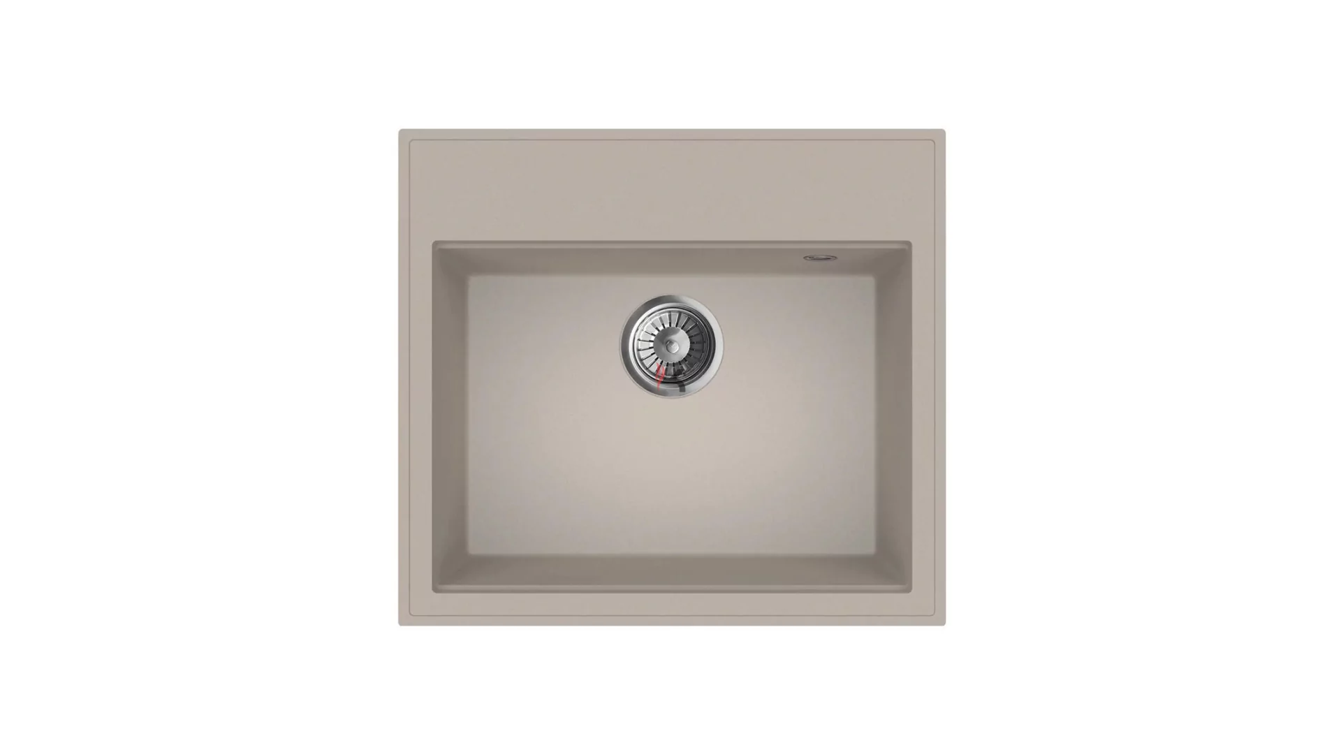 Mofém Zenit 1B gránit mosogató, 1 medence, bézs,560x510mm (Gyártói cikkszám: 760012801B2)