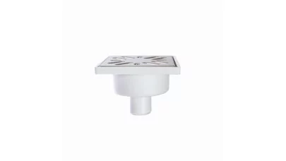 Styron alsó kifolyású zuhanytálca szifon, 32x100x100 mm