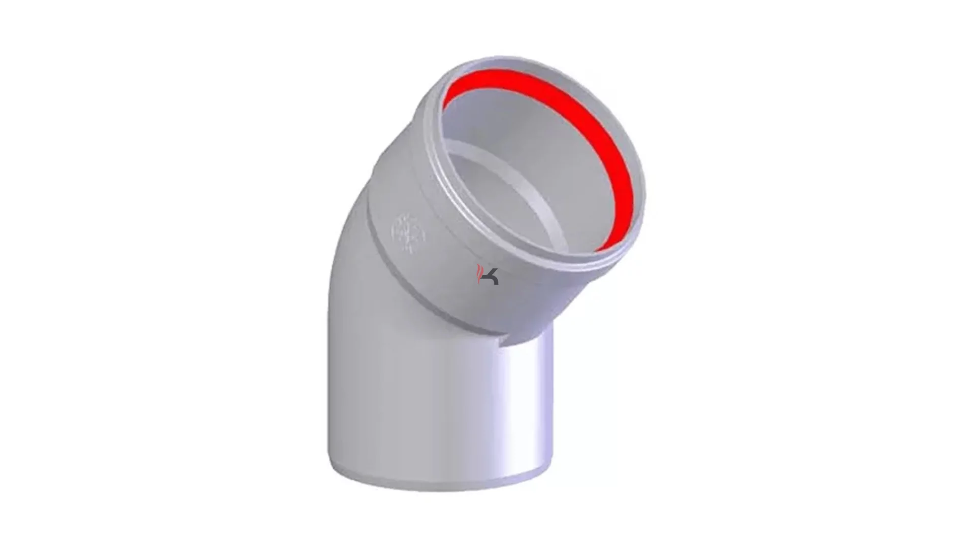 Tricox Alu könyök 80 mm, 45° (Gyártói cikkszám: AKÖ202)