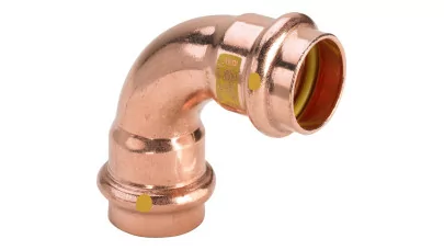 Viega profipress gáz 22/90° könyök 2 tokos 2616