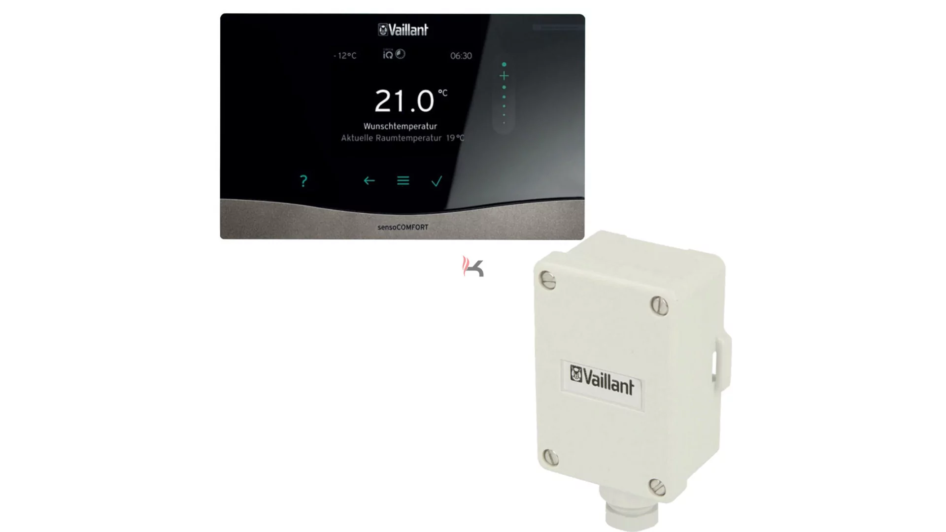 Vaillant sensoCOMFORT VRC 720 vezetékes időjáráskövető szabályzó, külső hőfokérzékelővel (Gyártói cikkszám: 0020260915)