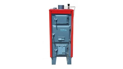 Totya S18 B vegyestüzelésű kazán, szigeteléssel, huzatszabályzóval, hőmérővel 18 kW