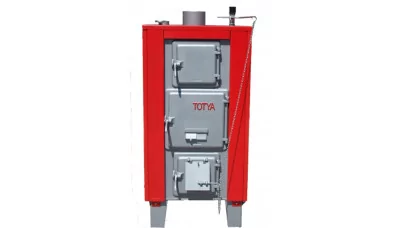 Totya S38 B vegyestüzelésű kazán, szigeteléssel, huzatszabályzóval, hőmérővel 38 kW