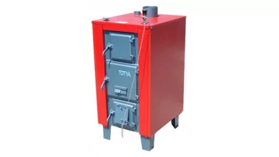 Totya VR38 B vízrostélyos vegyestüzelésű kazán, szigeteléssel, huzatszabályzóval, hőmérővel 38 kW