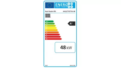 Totya VR48 B vízrostélyos vegyestüzelésű kazán, szigeteléssel, huzatszabályzóval, hőmérővel 48 kW 2.