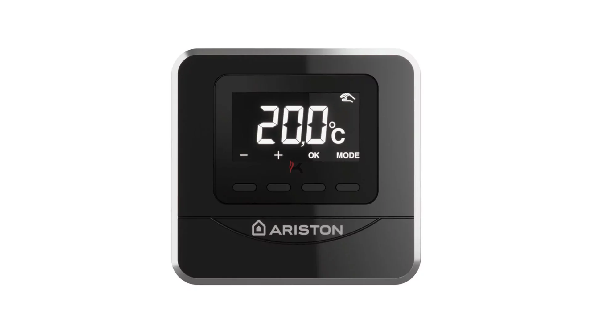 Ariston Cube S RF szobatermosztát, vezeték nélküli, fekete (Gyártói cikkszám: 4261007)