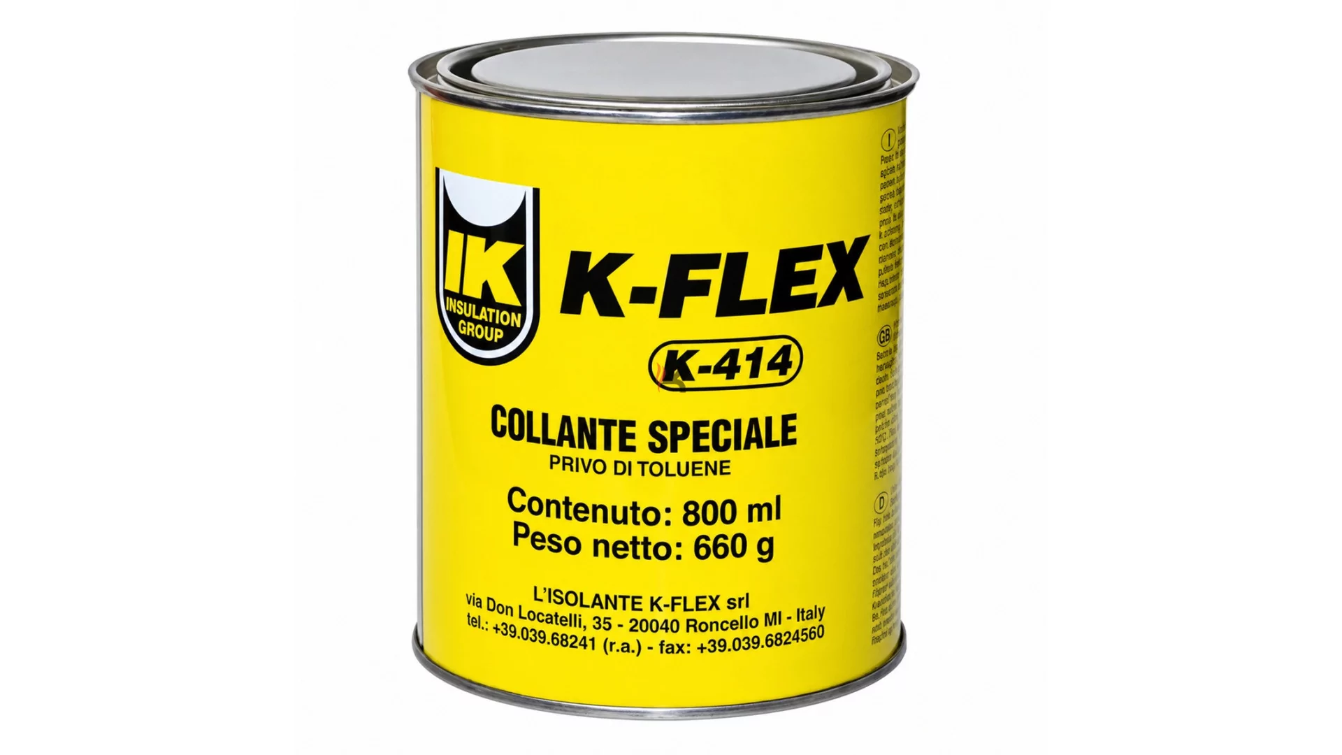 K-Flex K-414 ragasztó K-Flex ST-hez 0,8 l (Gyártói cikkszám: 850CL020003)