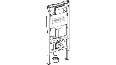 Geberit Duofix fali WC szerelőelem, 112 cm, Sigma 12 cm-es falsík alatti öblítőtartállyal 2.