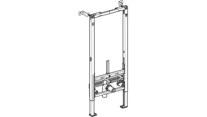 Geberit Duofix bidé szerelőelem, 112 cm, univerzális: 50x10cm 2.