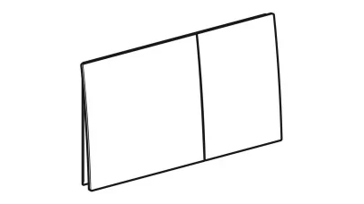 Geberit Sigma70 működtetőlap, 2 mennyiséges öblítéshez, square: homokszürke/üveg 2.