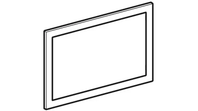Geberit takarókeret Sigma60 működtetőlaphoz, fényes króm 2.
