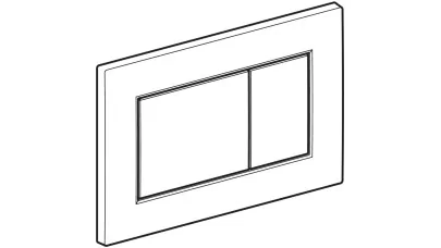 Geberit Sigma01 működtetőlap 2 mennyiséges öblítéshez, square: fényes króm 2.