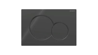 Geberit Sigma01 működtetőlap 2 mennyiséges öblítéshez, round, Bambini WC hez, fekete