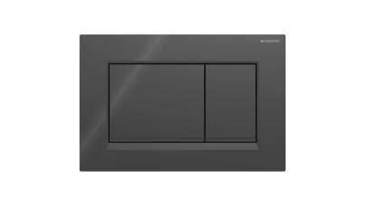 Geberit Sigma20 működtetőlap 2 mennyiséges öblítéshez, square, fekete/matt fekete