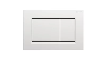 Geberit Sigma20 működtetőlap 2 mennyiséges öblítéshez, square, matt króm/fényes króm