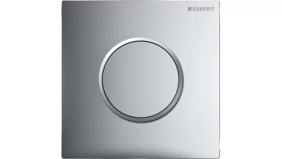 Geberit vizeldevezérlés pneumatikus, 10-es típusú működtetőlap, round, fényes króm/matt króm/fén