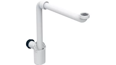 Geberit búraszifon mosdóhoz, helytakarékos kivitel d40mm, G1 1/4", alpin fehér