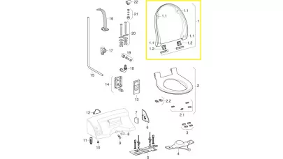 Geberit WC fedél AquaClean 5000plus/5000 számára, Bahama bézs