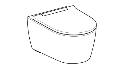 Geberit ONE fali WC csésze TurboFlush WC ülőkével mélyöblítésű 54cm fehér 2.